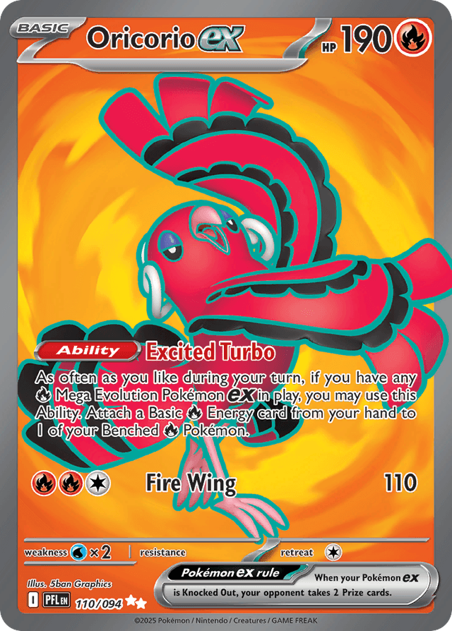 Carta Oricorio ex 110/94 do set Phantasmal Flames — Pokémon TCG | Bynx