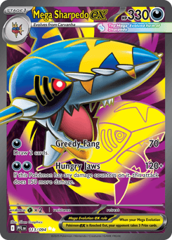 Mega Sharpedo ex 113 — Phantasmal Flames