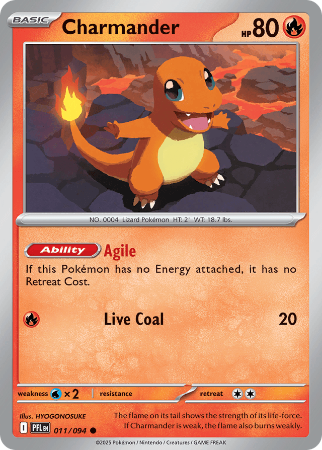 Carta Charmander 11/94 do set Phantasmal Flames — Pokémon TCG | Bynx