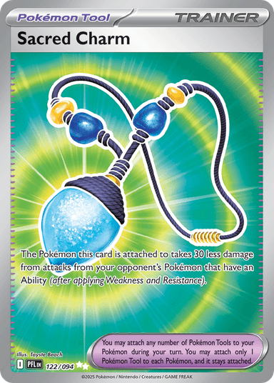 Carta Sacred Charm 122/94 do set Phantasmal Flames — Pokémon TCG | Bynx