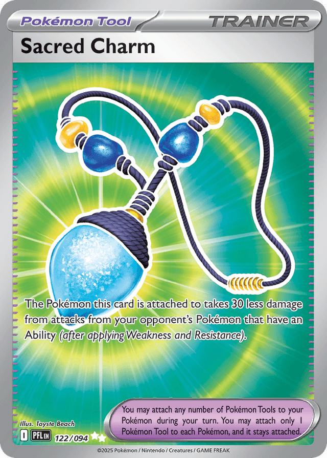Carta Sacred Charm 122/94 do set Phantasmal Flames — Pokémon TCG | Bynx