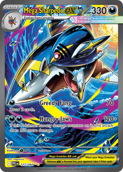 Mega Sharpedo ex 127 — Phantasmal Flames