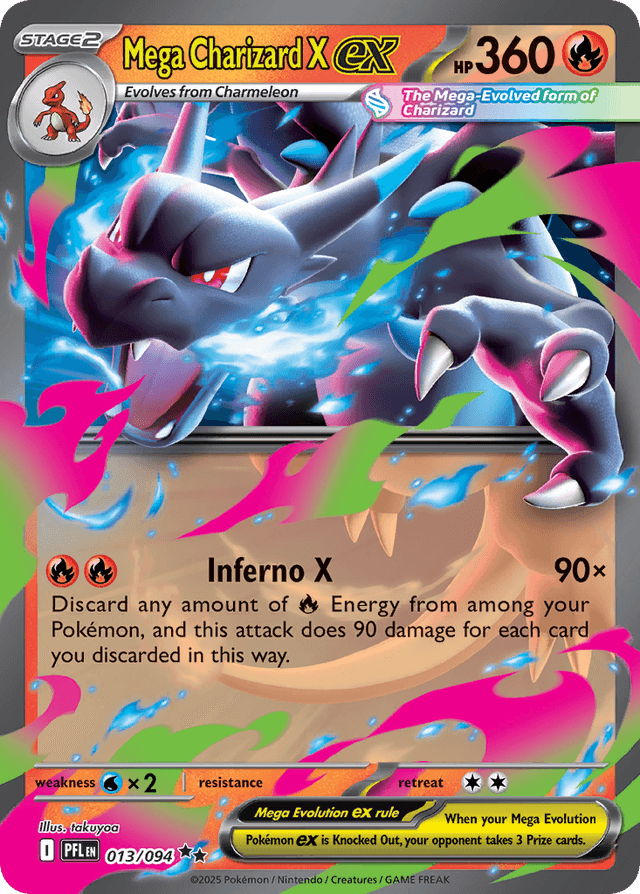 Carta Mega Charizard X ex 13/94 do set Phantasmal Flames — Pokémon TCG | Bynx