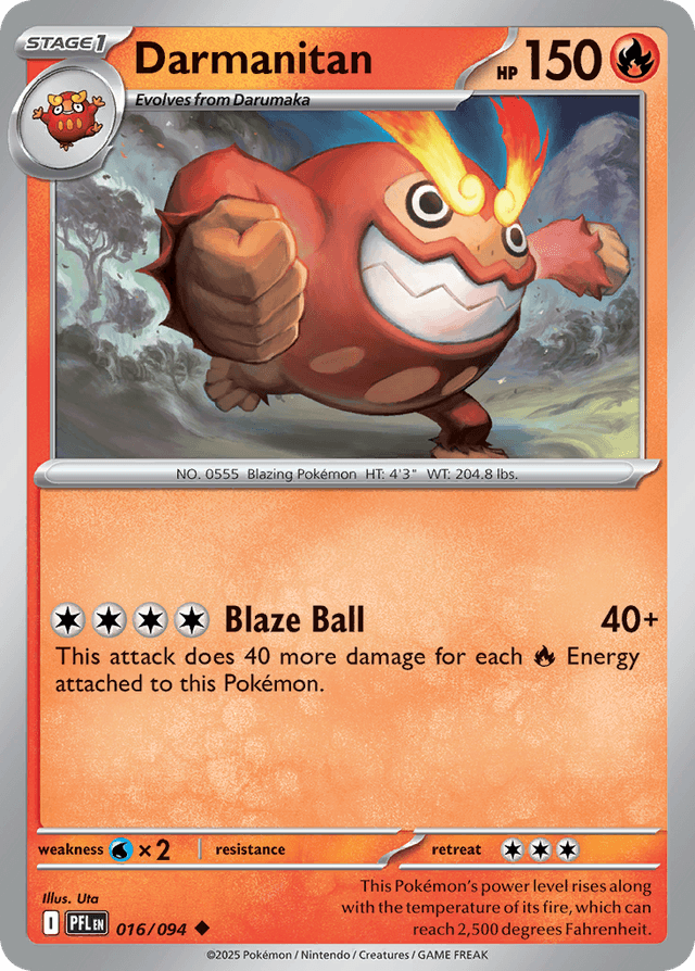 Carta Darmanitan 16/94 do set Phantasmal Flames — Pokémon TCG | Bynx