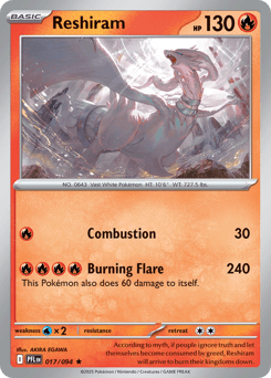 Reshiram 17/94 — Fogo Fantasmagórico