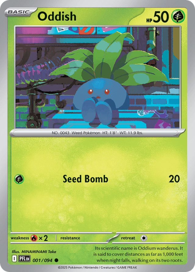 Carta Oddish 1/94 do set Phantasmal Flames — Pokémon TCG | Bynx