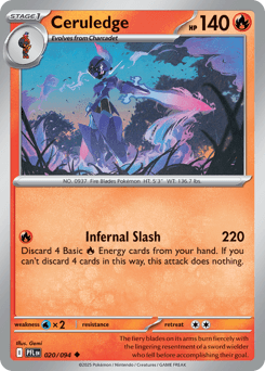 Ceruledge 20 — Phantasmal Flames
