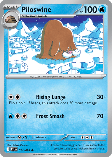Carta Piloswine 24/94 do set Phantasmal Flames — Pokémon TCG | Bynx