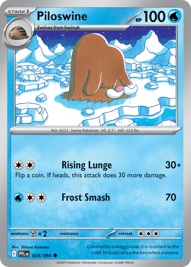 Carta Piloswine 24/94 do set Phantasmal Flames — Pokémon TCG | Bynx