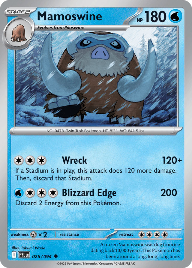 Carta Mamoswine 25/94 do set Phantasmal Flames — Pokémon TCG | Bynx