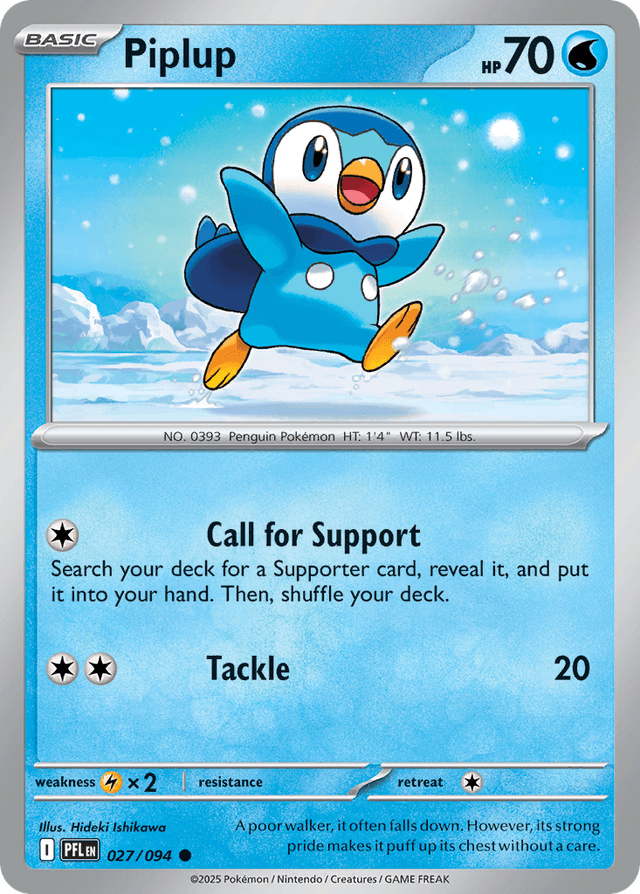 Carta Piplup 27/94 do set Phantasmal Flames — Pokémon TCG | Bynx