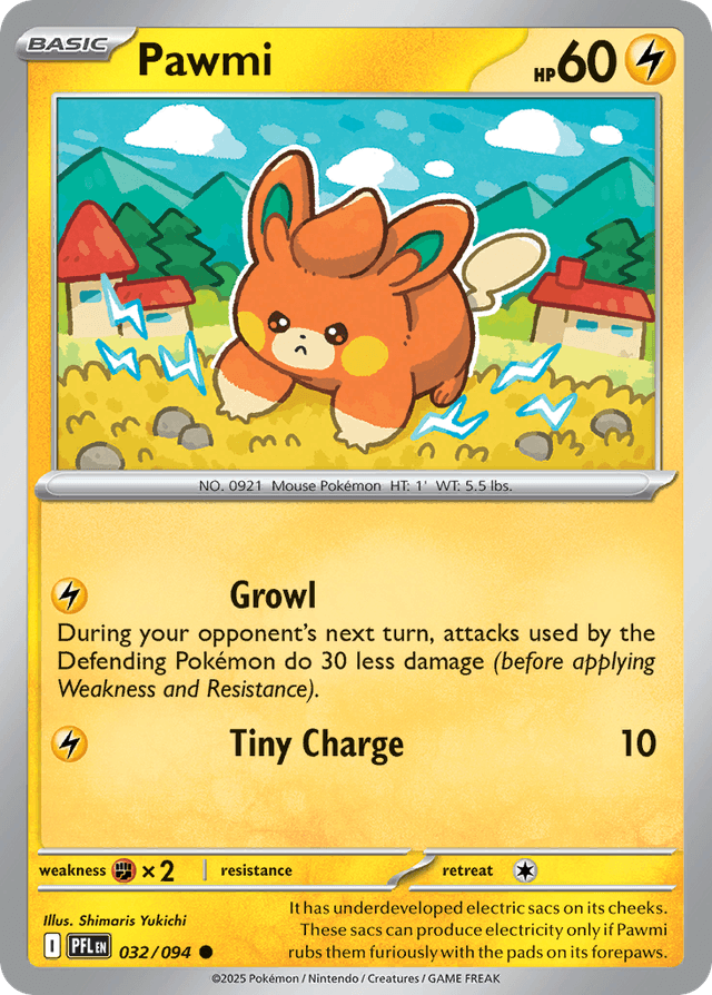 Carta Pawmi 32/94 do set Phantasmal Flames — Pokémon TCG | Bynx