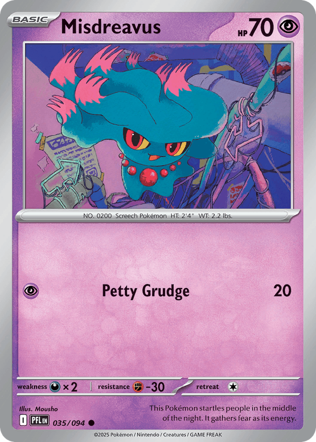 Carta Misdreavus 35/94 do set Phantasmal Flames — Pokémon TCG | Bynx
