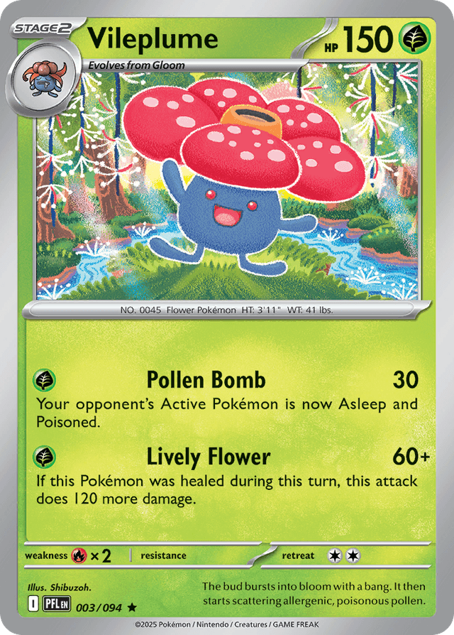 Carta Vileplume 3/94 do set Phantasmal Flames — Pokémon TCG | Bynx