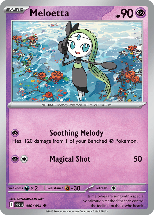 Carta Meloetta 40/94 do set Phantasmal Flames — Pokémon TCG | Bynx