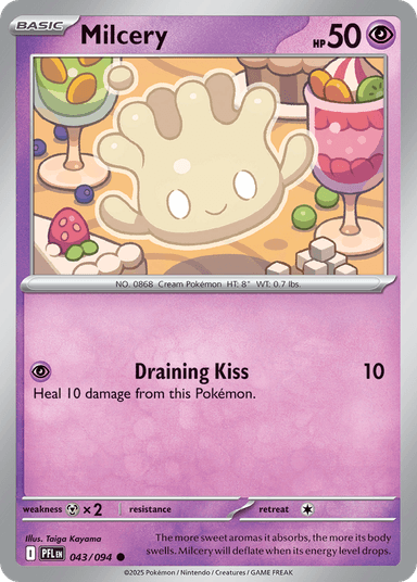 Carta Milcery 43/94 do set Phantasmal Flames — Pokémon TCG | Bynx