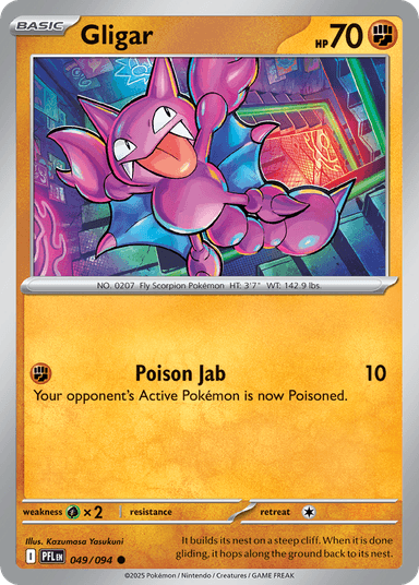 Carta Gligar 49/94 do set Phantasmal Flames — Pokémon TCG | Bynx