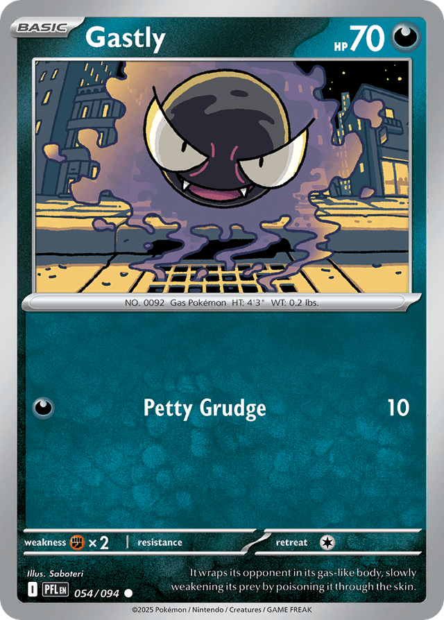 Carta Gastly 54/94 do set Phantasmal Flames — Pokémon TCG | Bynx