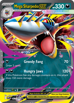 Mega Sharpedo ex 61 — Phantasmal Flames