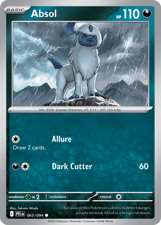 Carta Absol 63/94 do set Phantasmal Flames — Pokémon TCG | Bynx