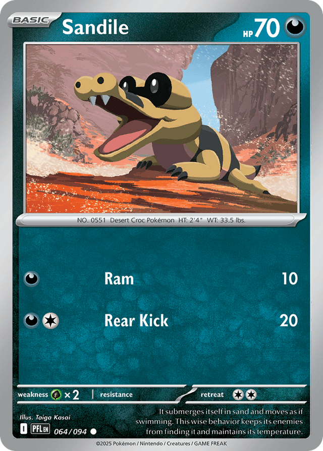 Carta Sandile 64/94 do set Phantasmal Flames — Pokémon TCG | Bynx