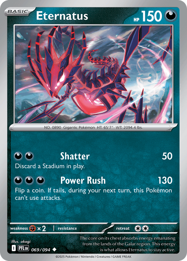 Carta Eternatus 69/94 do set Phantasmal Flames — Pokémon TCG | Bynx