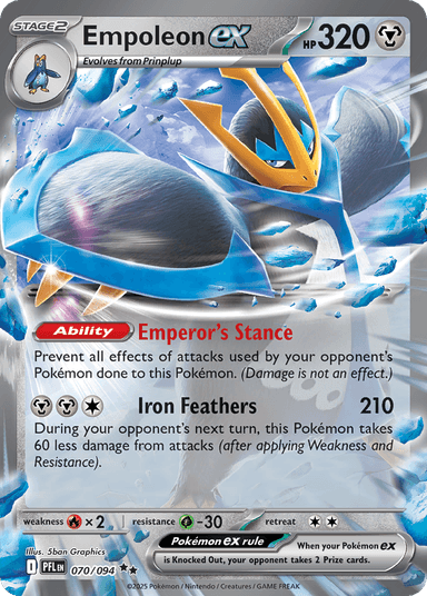 Carta Empoleon ex 70/94 do set Phantasmal Flames — Pokémon TCG | Bynx