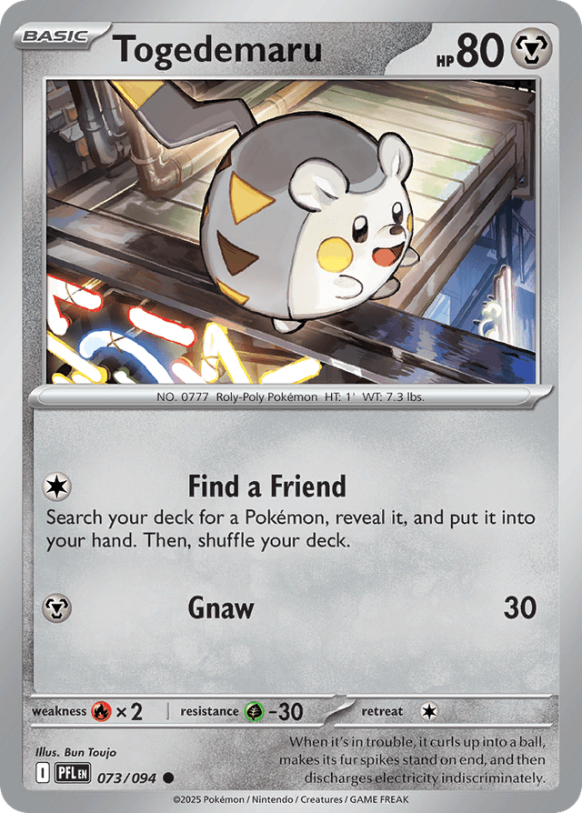 Carta Togedemaru 73/94 do set Phantasmal Flames — Pokémon TCG | Bynx
