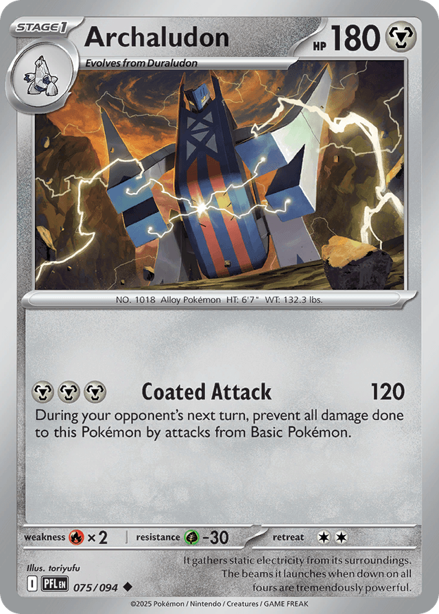 Carta Archaludon 75/94 do set Phantasmal Flames — Pokémon TCG | Bynx
