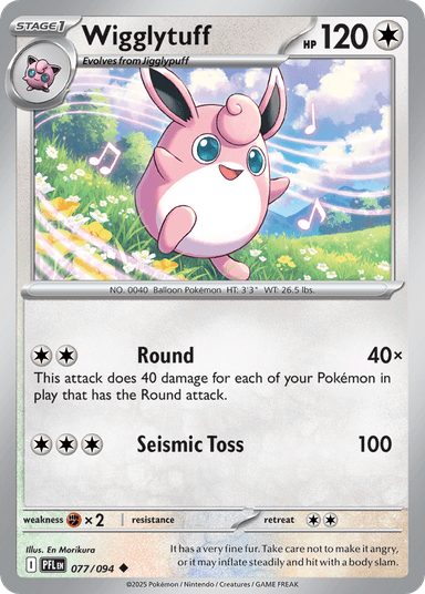 Carta Wigglytuff 77/94 do set Phantasmal Flames — Pokémon TCG | Bynx