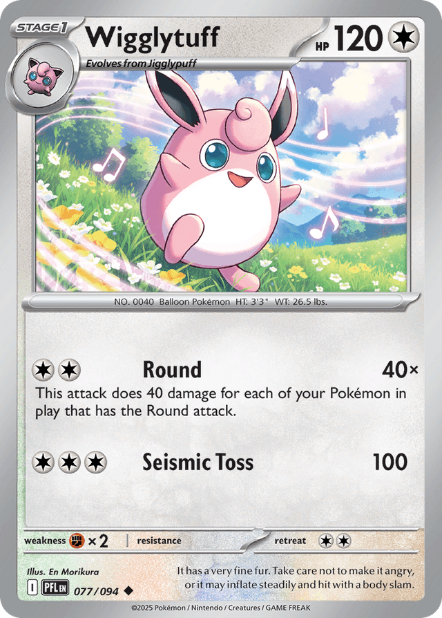 Carta Wigglytuff 77/94 do set Phantasmal Flames — Pokémon TCG | Bynx