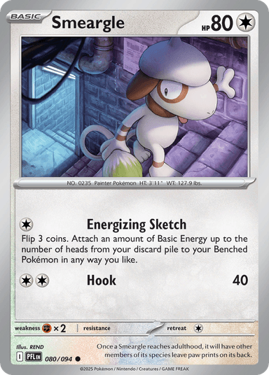 Carta Smeargle 80/94 do set Phantasmal Flames — Pokémon TCG | Bynx
