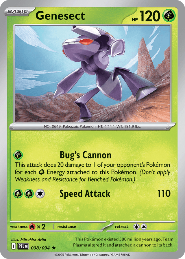 Carta Genesect 8/94 do set Phantasmal Flames — Pokémon TCG | Bynx