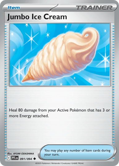 Carta Jumbo Ice Cream 91/94 do set Phantasmal Flames — Pokémon TCG | Bynx