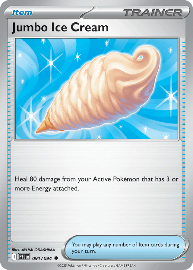 Carta Jumbo Ice Cream 91/94 do set Phantasmal Flames — Pokémon TCG | Bynx