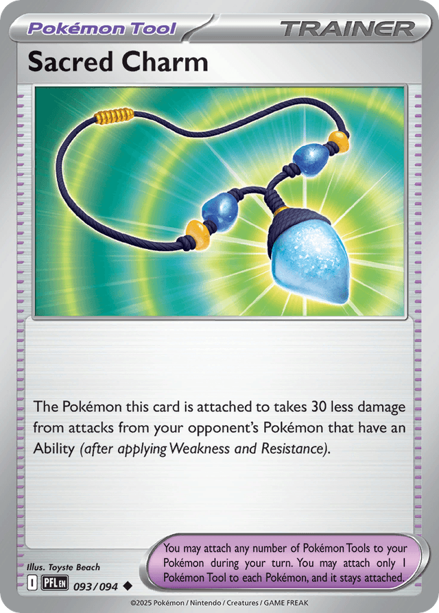 Carta Sacred Charm 93/94 do set Phantasmal Flames — Pokémon TCG | Bynx