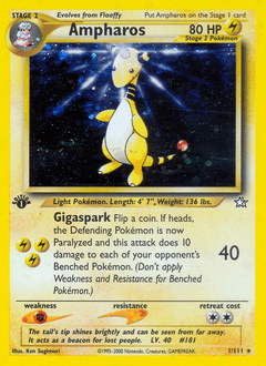 Ampharos 1/111 — Neo Genesis