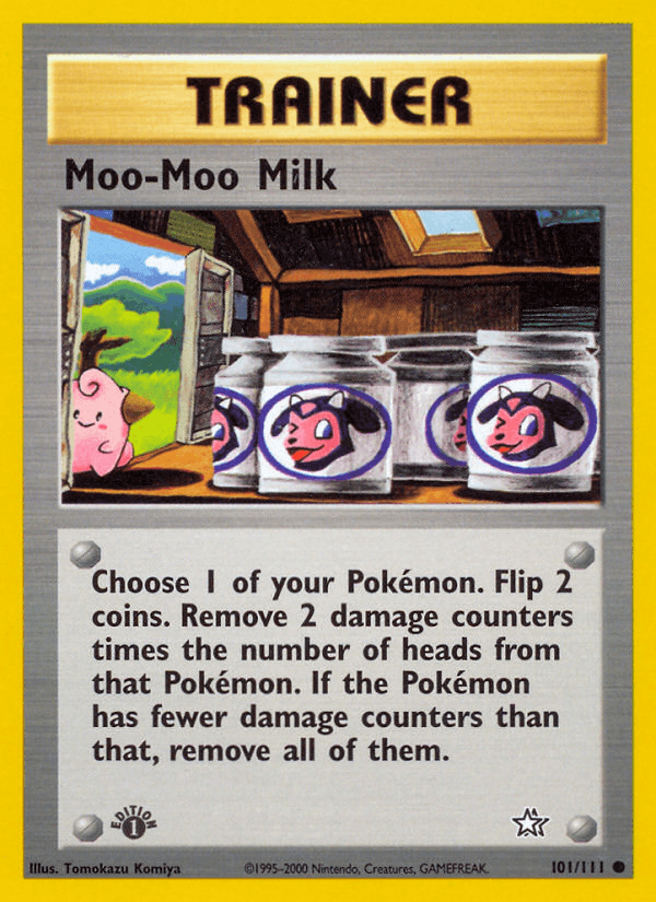 Carta Moo-Moo Milk 101/111 do set Neo Genesis — Pokémon TCG | Bynx