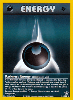 Darkness Energy 104/111 — Neo Genesis