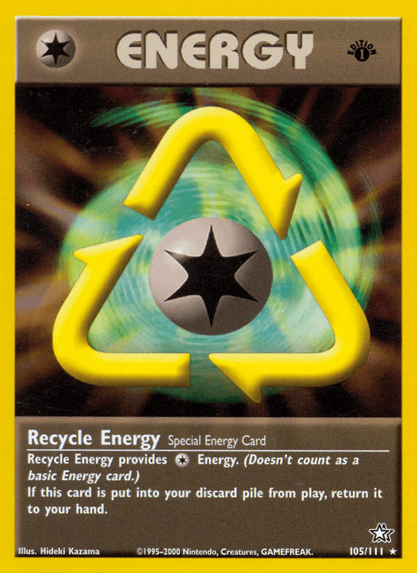 Carta Recycle Energy 105/111 do set Neo Genesis — Pokémon TCG | Bynx
