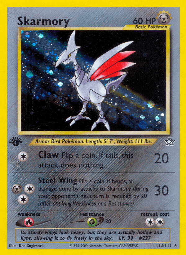 Carta Skarmory 13/111 do set Neo Genesis — Pokémon TCG | Bynx