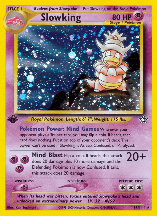 Carta Slowking 14/111 do set Neo Genesis — Pokémon TCG | Bynx