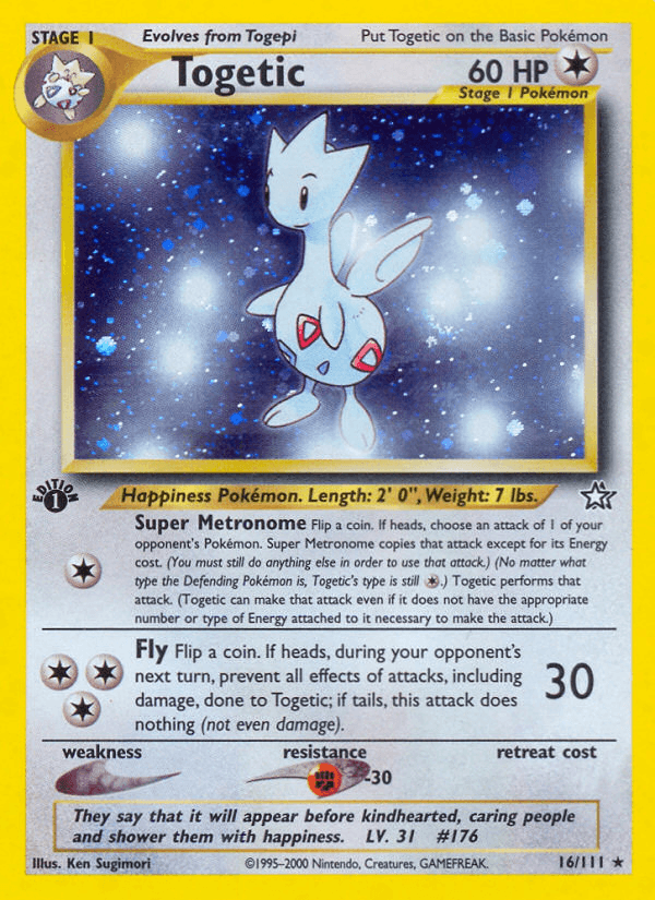 Carta Togetic 16/111 do set Neo Genesis — Pokémon TCG | Bynx