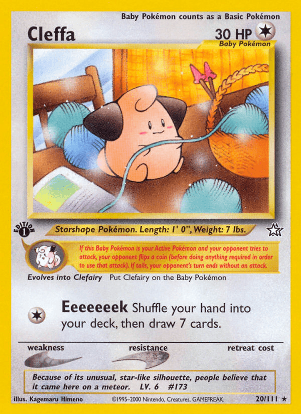Carta Cleffa 20/111 do set Neo Genesis — Pokémon TCG | Bynx