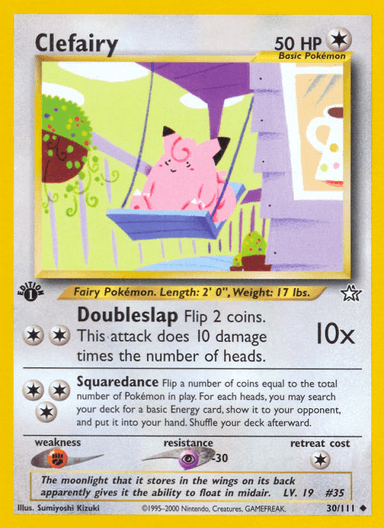 Carta Clefairy 30/111 do set Neo Genesis — Pokémon TCG | Bynx