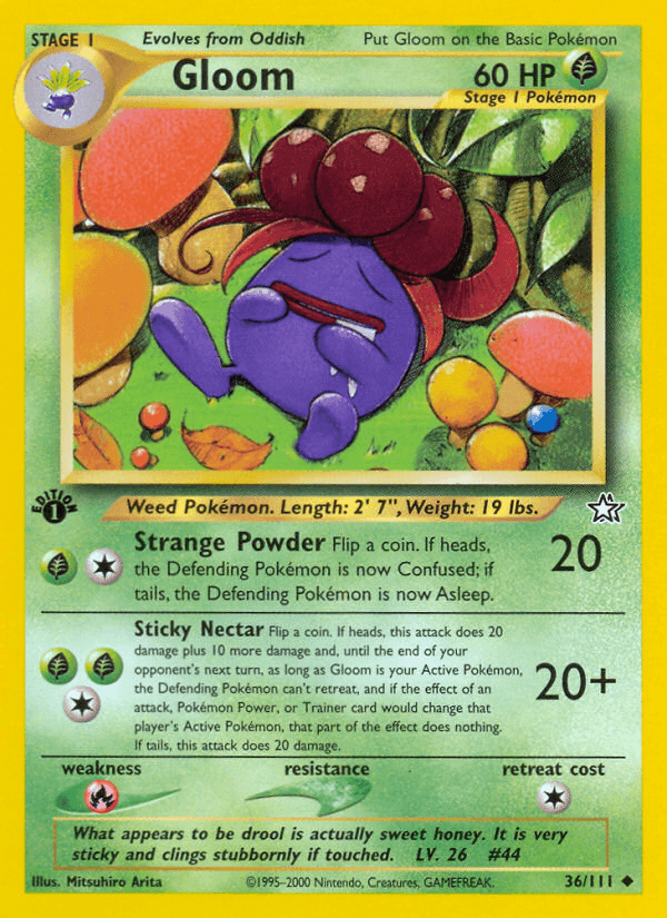 Carta Gloom 36/111 do set Neo Genesis — Pokémon TCG | Bynx