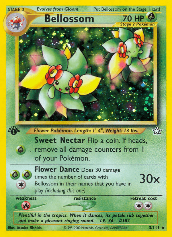 Carta Bellossom 3/111 do set Neo Genesis — Pokémon TCG | Bynx