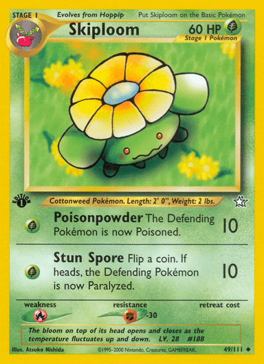 Carta Skiploom 49/111 do set Neo Genesis — Pokémon TCG | Bynx