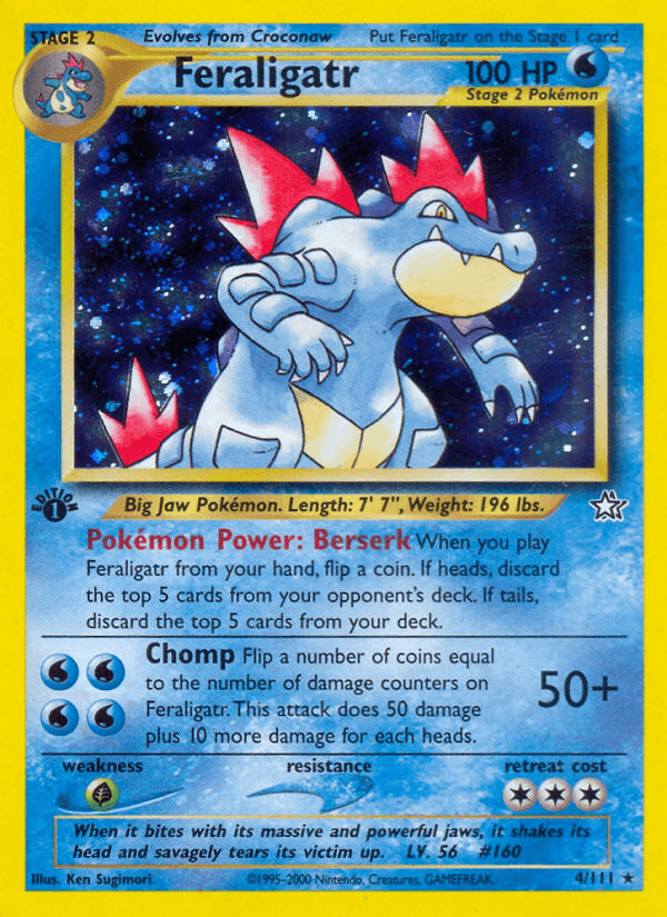 Carta Feraligatr 4/111 do set Neo Genesis — Pokémon TCG | Bynx