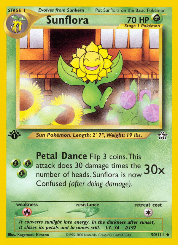 Carta Sunflora 50/111 do set Neo Genesis — Pokémon TCG | Bynx